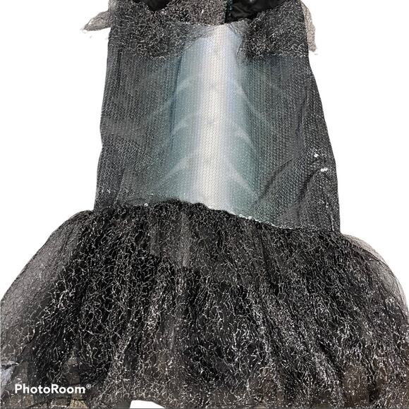 Skeleton Mermaid Halloween Prentend Play Costume Girls‎ Size L - Picture 6 of 7